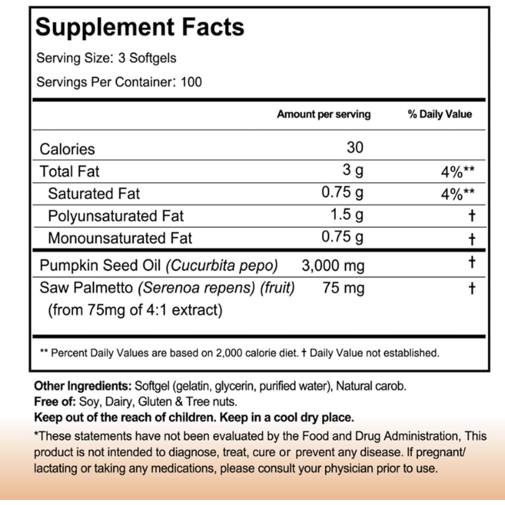Pumpkin Seed Oil Softgels