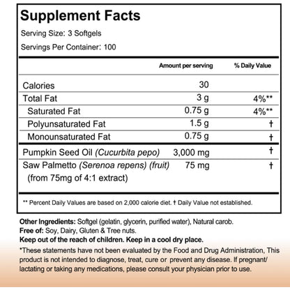 Pumpkin Seed Oil Softgels