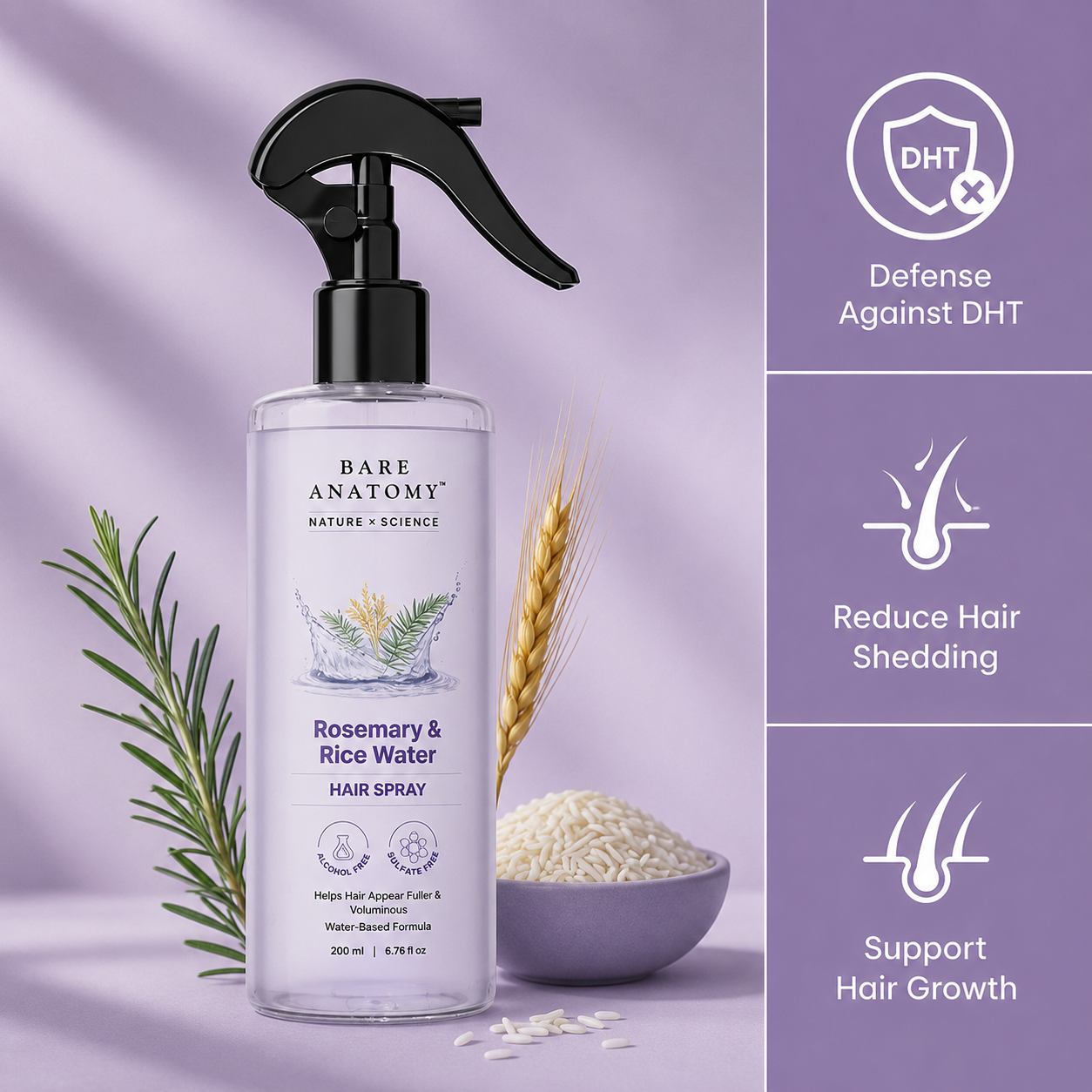 Rosemary Rice Water Spray